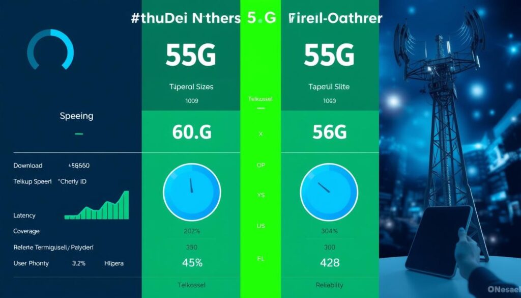 perbandingan jaringan5G Telkomsel